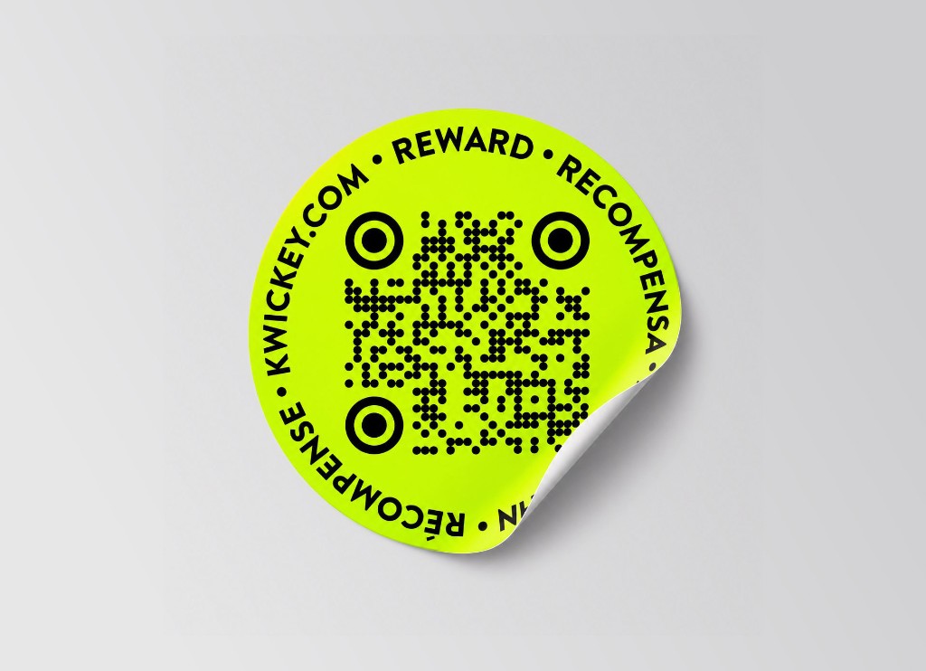 KWICKEY Sticker mit QR-Code